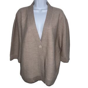 The Reset R Label Kimono Cardigan Natural Wool Quiet Luxury Lagen Women X-Large